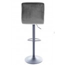 Стул барный SIGNAL C105 Velvet Bluvel 14 серый/черный